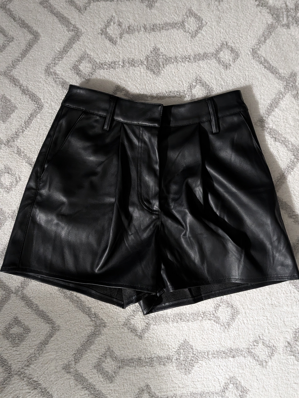 Nasty Gal Black Faux Leather Skirt